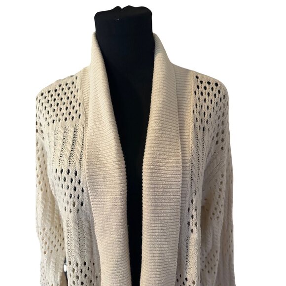 89th & Madison cream open front cardigan size PXL - Picture 7 of 7